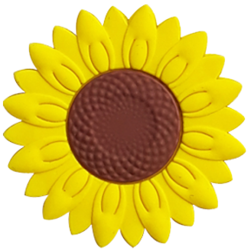 Botton Emborrachado Girassol