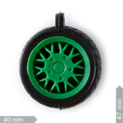 Chaveiro 905 CSC01 C RODINHA PNEU PRETO