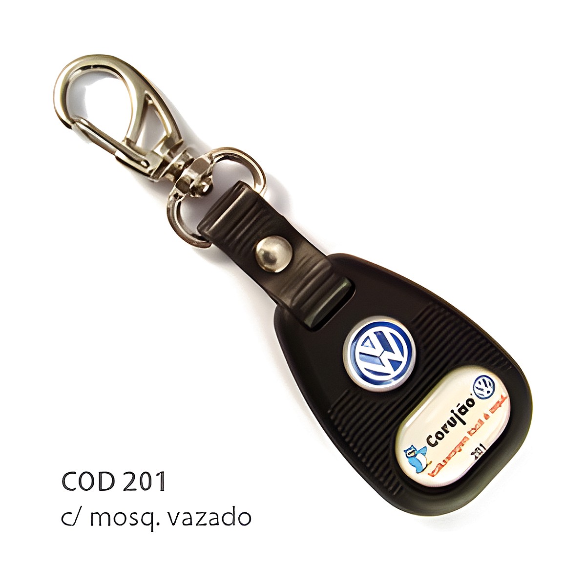 Chaveiro Emborrachado duplo com a sua logo