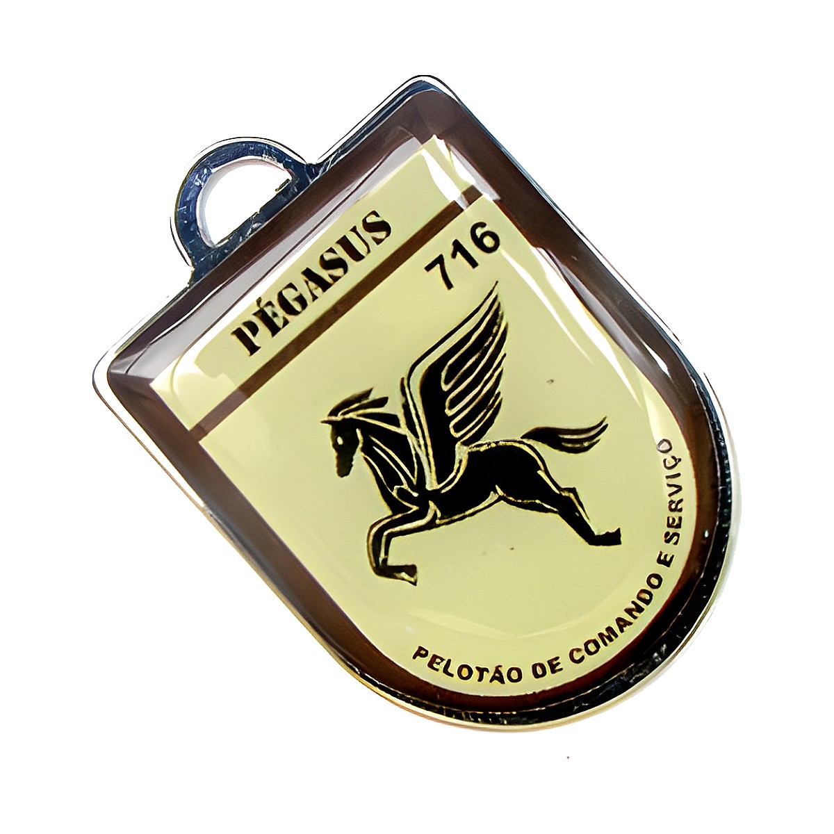 Chaveiro Chapinha Brasão com a sua logo