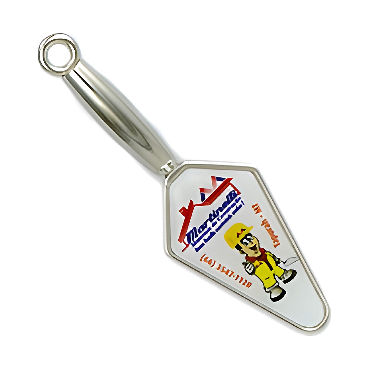 Chaveiro colher de Pedreiro com a sua logo