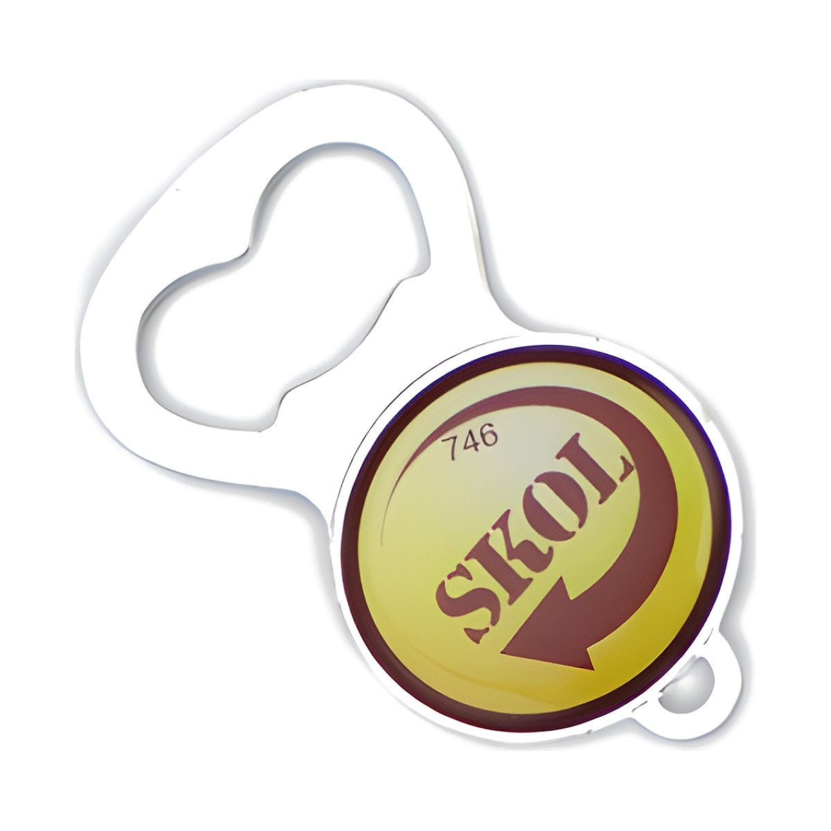 Chaveiro Chapinha Abridor de Garrafa com a sua logo