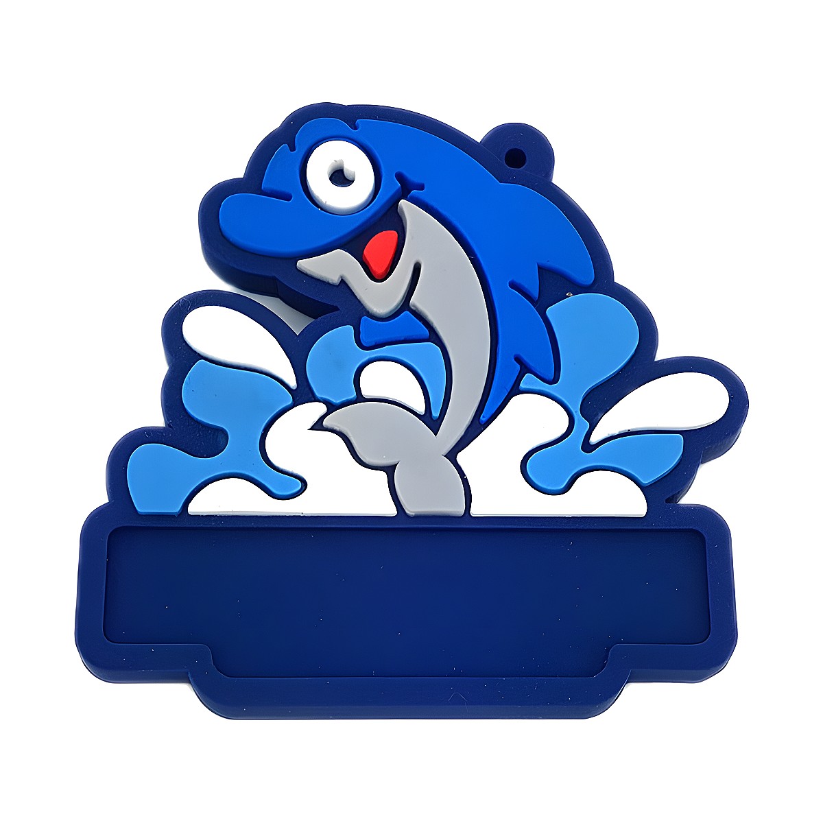 Chaveiro Emborrachado Golfinho com a sua logo