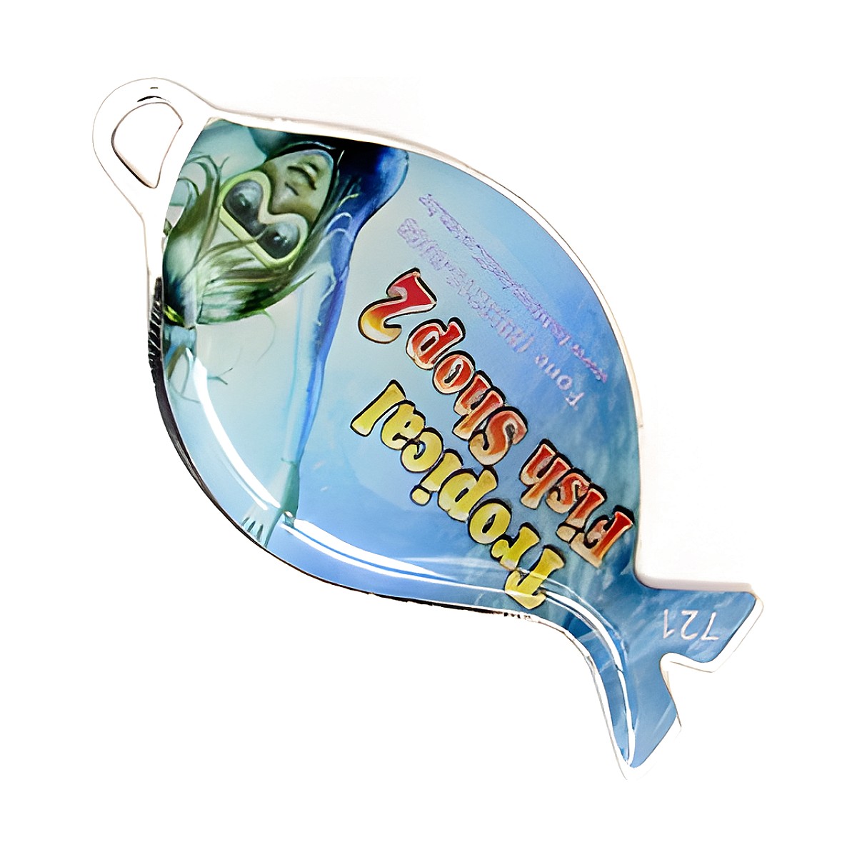 Chaveiro Chapinha Peixe Pq com a sua logo