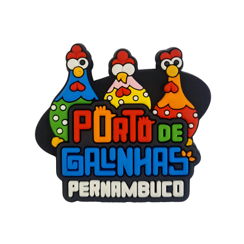Ímã Porto de Galinhas 3 Galinhas